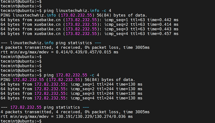 Команда ping в linux. Ping linux.