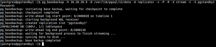 Postgresql pg basebackup. Postgresql pg basebackup