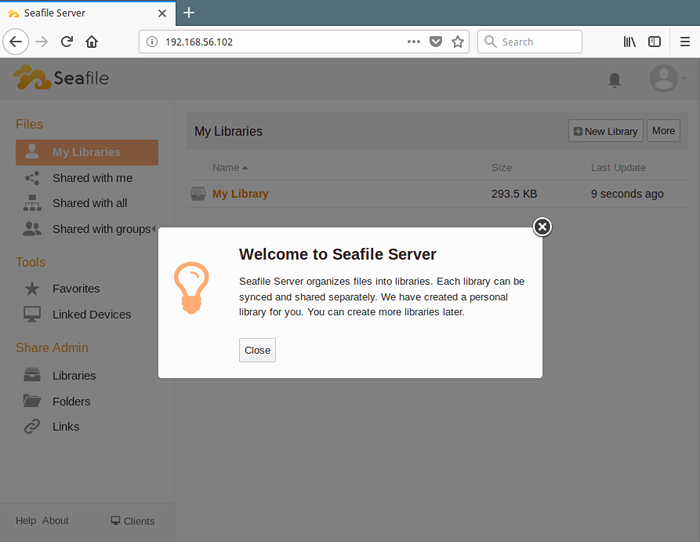 Seafile server. Seafile server